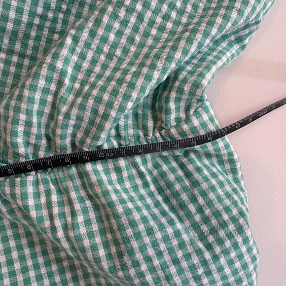 NWT Draper James RSVP Puff Sleeve Green Gingham Surplice Dress Plus Size 3XL 450 - Picture 11 of 11